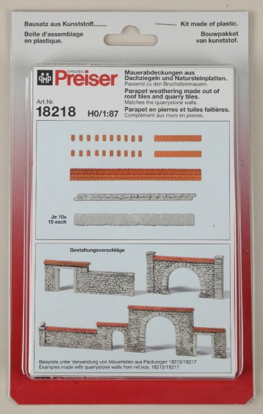 Mauerabdeckungen aus Dachzieg