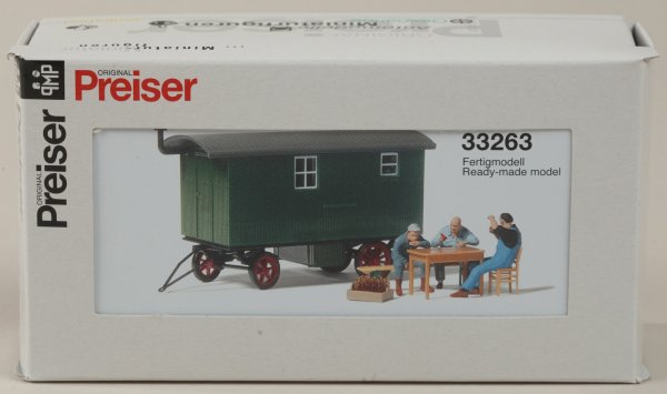 Preiser 33263 Bauarbeiter in der Pause.  1/87