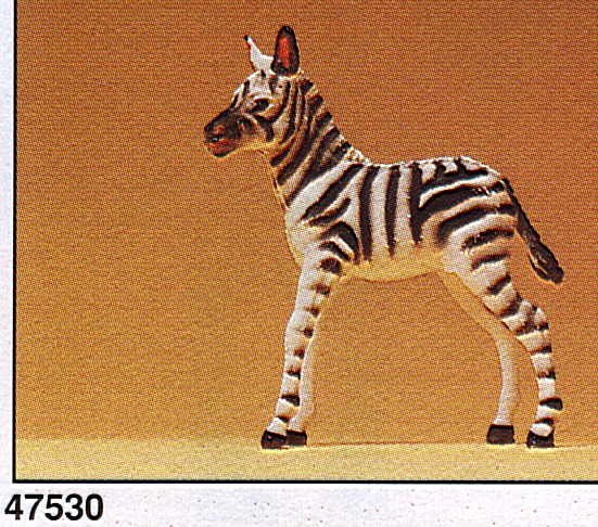 Preiser 47530 Zebrafohlen