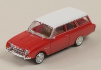 Brekina 19476 Ford Taunus P3 Turnier rot, weiss, 1964