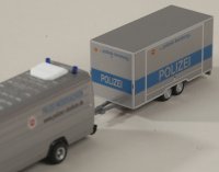 Herpa 941372 MB Vario lang mit Anhänger Polizei Hannover