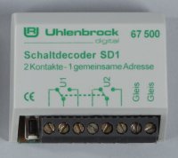 Uhlenbrock 67500 SD1 Schaltdecoder H0