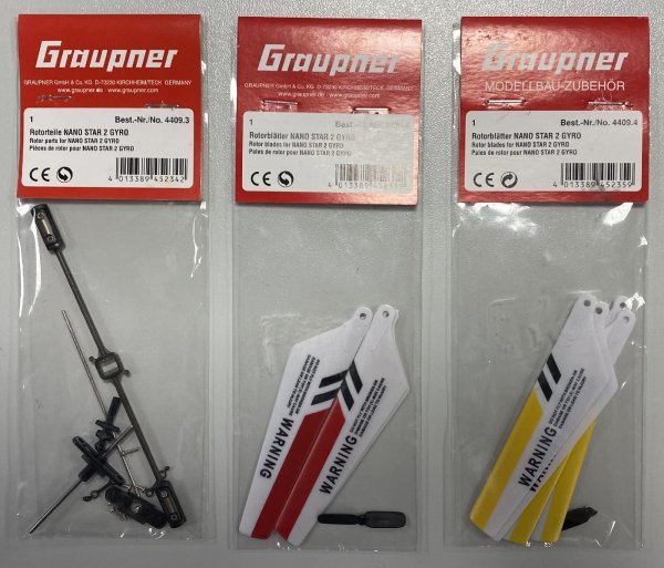 Graupner 4409 Eratzteile für Graupner NANO STAR 2