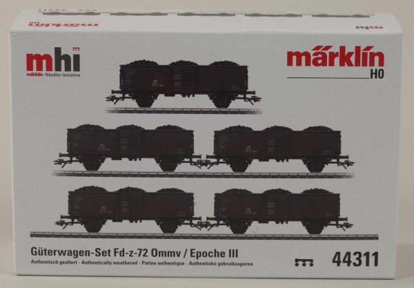 Märklin 44311 Güterwagenset 5 tlg. DB, Ep. III