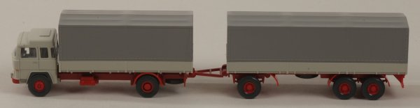 Wiking 045502 Pritschenhängerzug