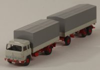 Wiking 045502 Pritschenhängerzug