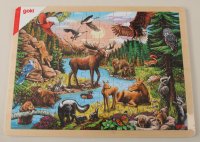 Einlegepuzzle Nordamerikanische Wildnis