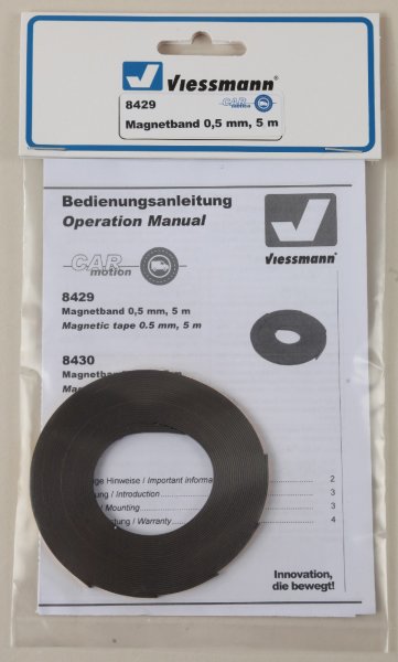 Viessmann 8429 Magnetband, 0,5 mm, 5 m