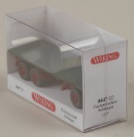 Wiking 044702 Flachpritschen-Anhänger -