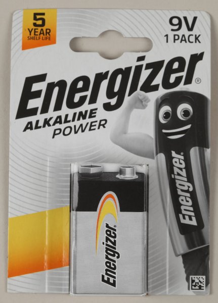 Energizer Alkaline Power 9 Volt Block 1er Blister