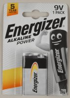 Energizer Alkaline Power 9 Volt Block 1er Blister