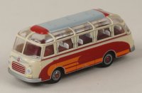 Brekina 56012 Reisebus Setra S 6 , beige/rot/orange 1955, 1:87