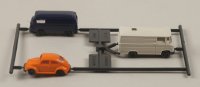 Ein Pkw und zwei Kastenwagen