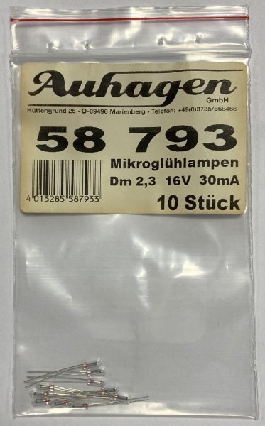 Auhagen 58793 10 Mikroglühlampen