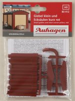Auhagen 80412 Giebel klein und Ecksäulen kurz rot
