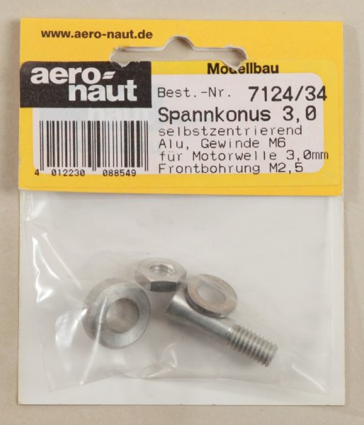 Aeronaut 712434 Spannkonus Al.M6/3,0mm