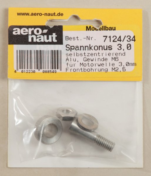 Spannkonus Alu M6/3,0 mm