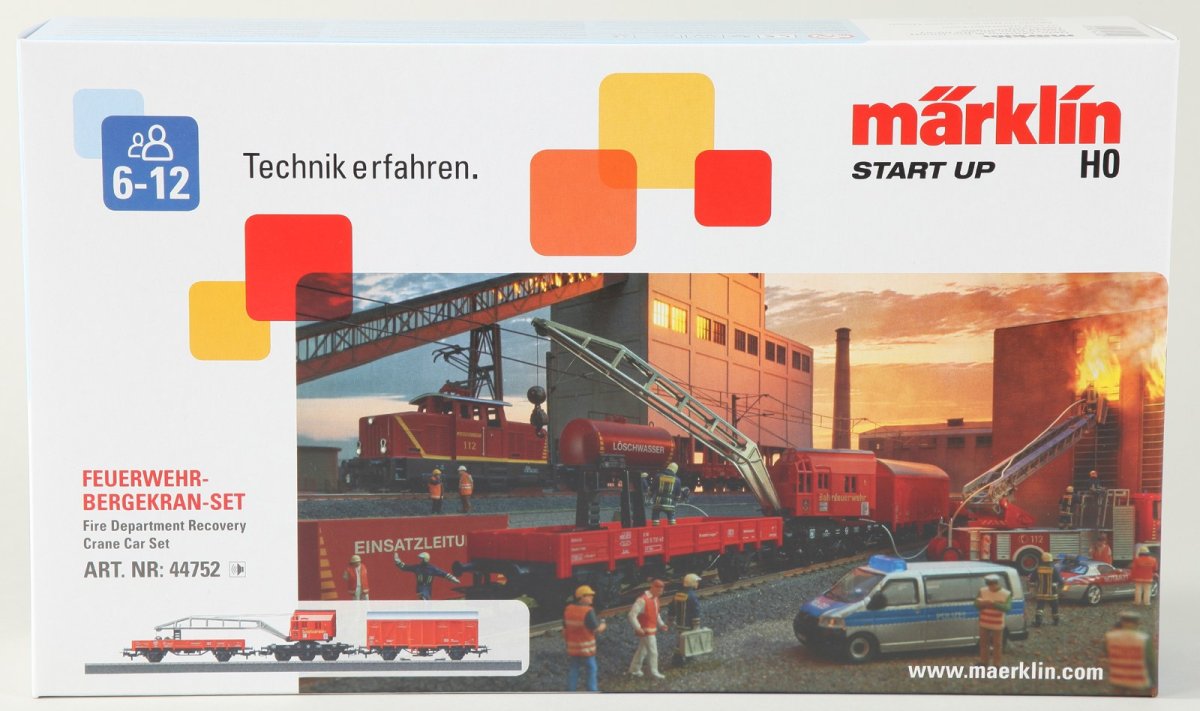 Märklin-H0 Start up, Set Brandweer-Bergkraan, 44752