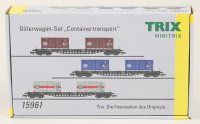 Trix 15961 Güterwagen-Set Containertransport