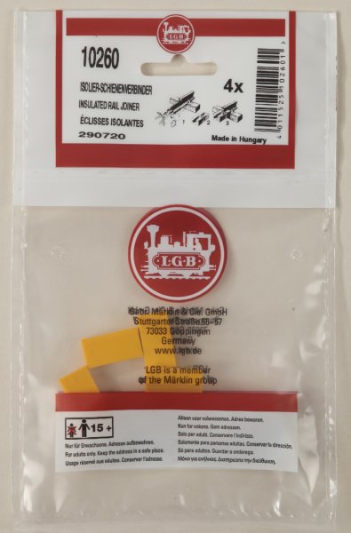 LGB 10260 Isolierschienenverbinder, 4  Stück