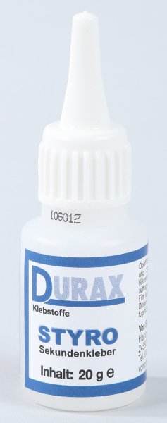 Durax Sekundenkleber für Styropr