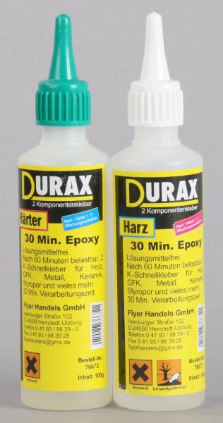 Durax 76672 Durax 30 Minuten Epoxy-Kleber 200 g