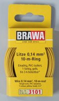 Brawa 3101 Litze 0,14 mm², gelb