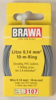 Brawa 3107 Litze 0,14mm² 10m Ring gr Litze 0,14...