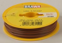 Brawa 3154 Litze 0,14 mm², braun