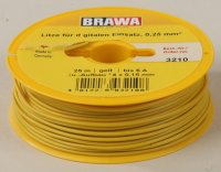Brawa 3210 Einzelader 0,25mm² 25m ge Einzelader 0,25 mm², 25 m Spule, gelb