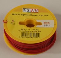 Brawa 3211 Litze für digitalen Einsatz, 0,25 mm², rot
