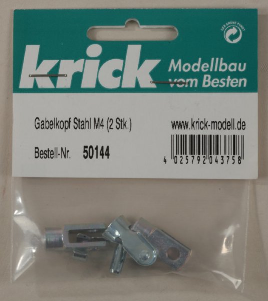 Gabelkopf Stahl M4 (2 Stk.)