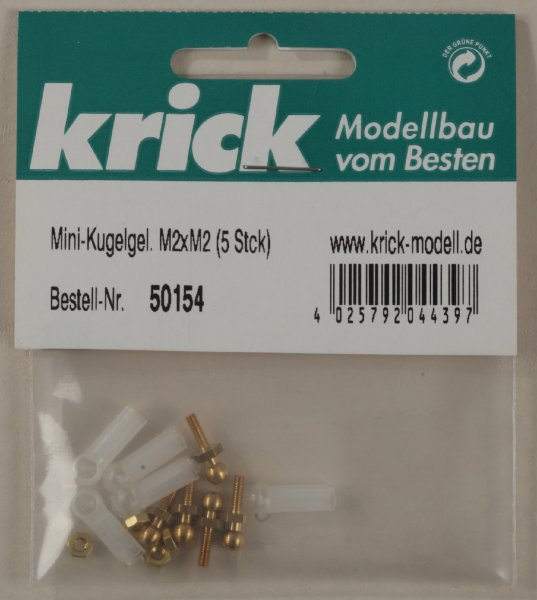 Krick 50154 Mini-Kugelgel. M2xM2 (5 Stck)