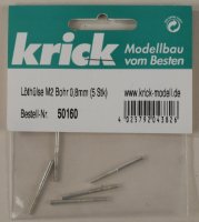 Krick 50160 Löthülse M2 Bohr 0,8mm (5 Stk)
