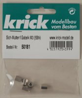 Krick 50181 Sich-Mutter f.Gabelk.M3 (5Stk)