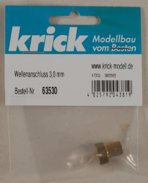 Krick 63530 Wellenanschluss 3,0 mm