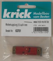 Krick 63701 Wellenkupplung 2,3 auf 4 mm