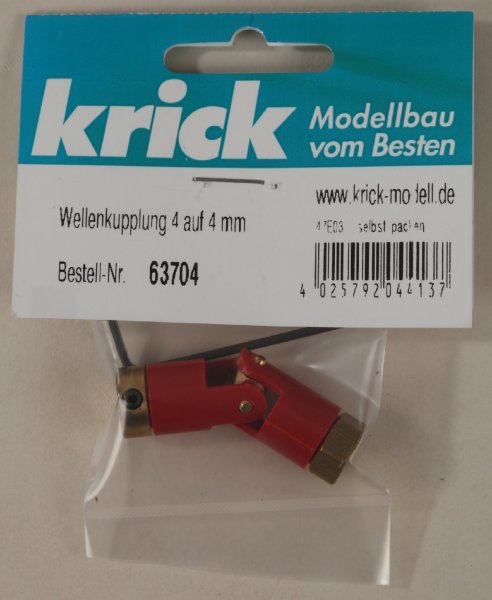 Krick 63704 Wellenkupplung 4 auf 4 mm