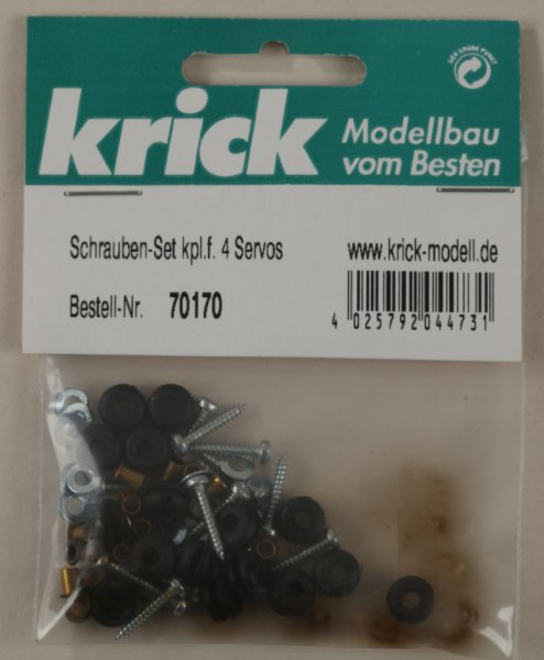 Krick 70170 Schrauben-Set kpl.f. 4 Servos