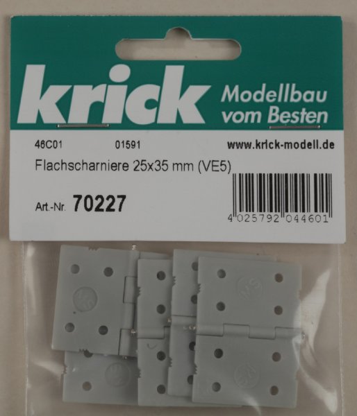Krick 70227 Flachscharniere 25x35 mm (VE5)