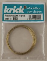 Krick 81205 Messingdraht 0,5mm 5m gerollt