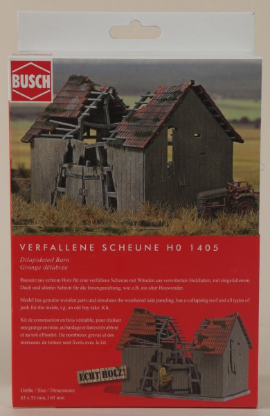 Busch 1405 Verfallene Scheune H0