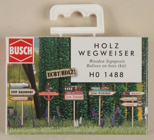 Busch 1488 Holzwegweiser H0               1/87