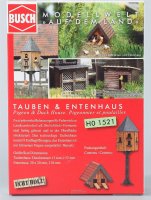 Busch 1521 Tauben- und Entenhaus H0       1/87