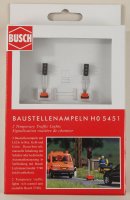 Busch 5451 2 Baustellenampeln H0