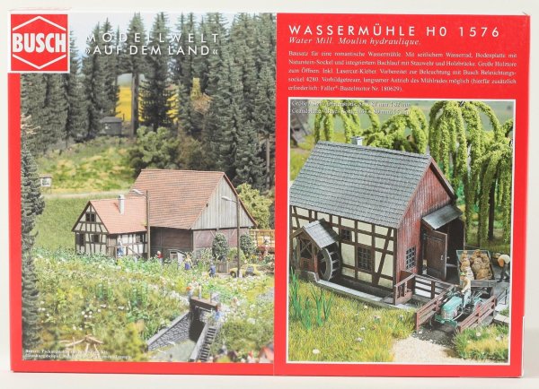Busch 1576 Wassermühle H0