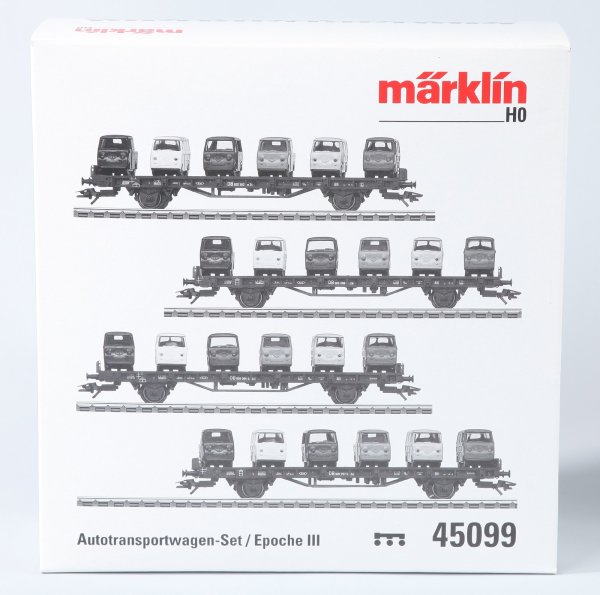 Märklin 45099 Autotransport-Set Goggo 4 tlg. DB, Ep. III
