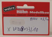 Webra 8033/10 Siliconschlauch 2,5x4,5 mm 3,5 m