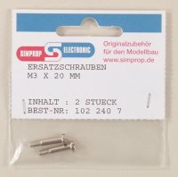 ERSATZSCHRB. M3X20 f.Alu Mitt