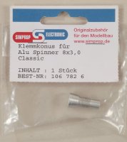 Simprop 1067826 Klemmkonus f. Alu Spinner 8x3,0 mm
